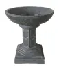 Product image 2 of the product “Fish with bowl stand (Set), 50 cm Dia and 53cm Height | Cast stone, handcrafted & coloured ”